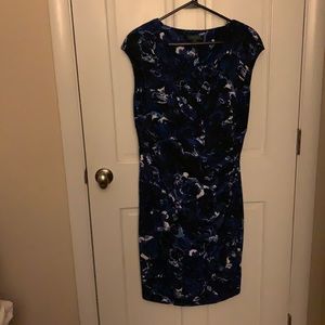 Dark blue/white size 14 dress